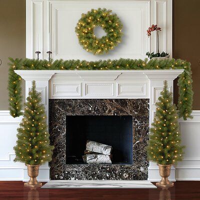 Los Angeles Acme Real Estate Interior Decor Design Blog  Christmas Mantle Inspo Chic Elegant White 
