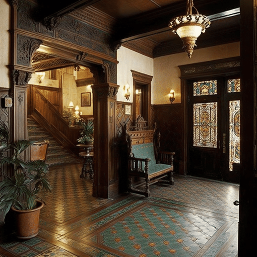 wells halliday mansion, west adams, dutch colonial, rendering